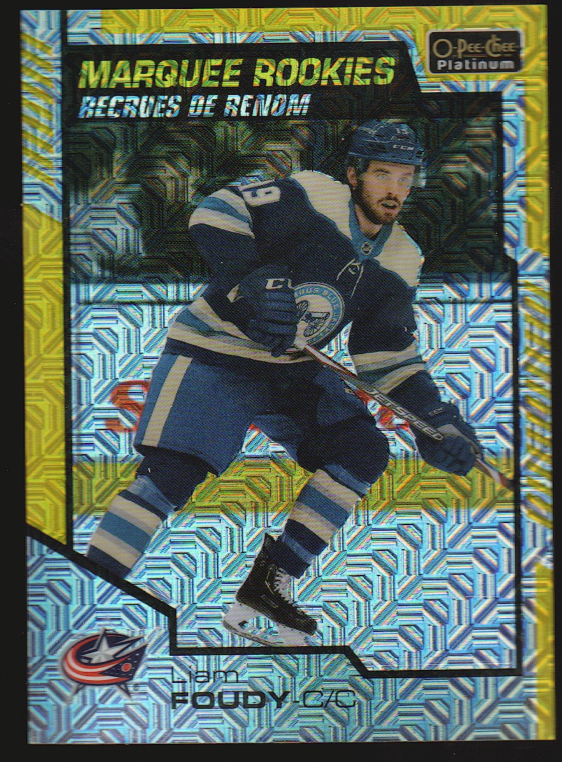 (image for) 2020-21 O-Pee-Chee Platinum Yellow Traxx #158 Liam Foudy 60/249